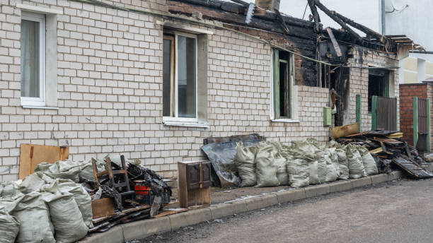 Professional Fire Damage Removal technician working in Gainesville, TX
